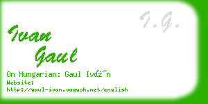 ivan gaul business card